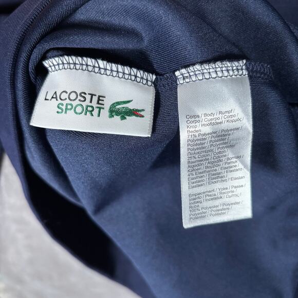 Lacoste Sport Navy Crewneck Sweatshirt FR 6 / US XL - Picture 6 of 6